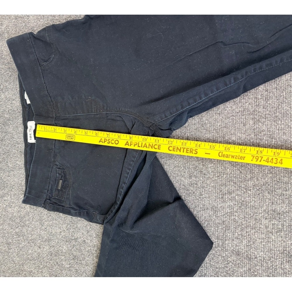 Nine West Pants Heidi Pull On Cropped Black Women's Size 10 - Picture 7 of 10